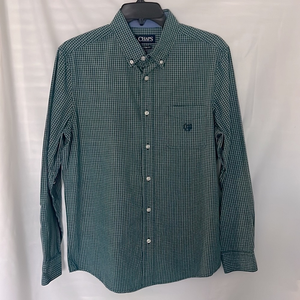Chaps Easy Care L-Sleeve Button-Down Shirt, M